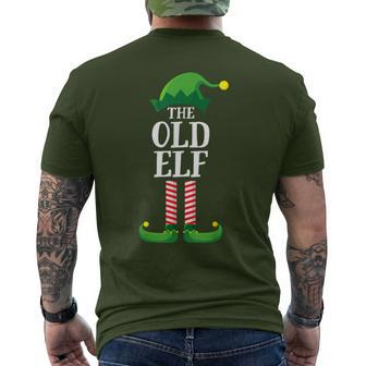 Old Elf Matching Family Group Christmas Party Men's T-shirt Back Print - Monsterry