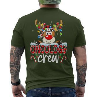 Oncology Crew Reindeer Xmas Merry Christmas Men's T-shirt Back Print - Thegiftio UK