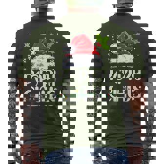 Poppy Claus Santa Christmas Pajama Matching Family Men's T-shirt Back Print - Monsterry