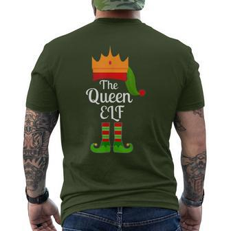 The Queen Elf Matching Family Christmas Pajama Party Men's T-shirt Back Print - Monsterry AU