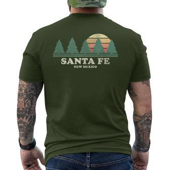 Santa Fe Nm Vintage Throwback Retro 70S Men's T-shirt Back Print | Mazezy