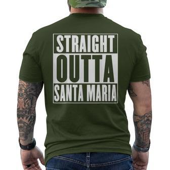 Santa Maria Straight Outta Santa Maria Men's T-shirt Back Print | Mazezy