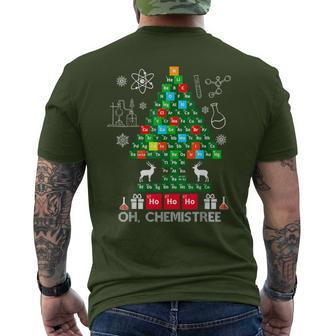 Science Christmas Oh Chemist Tree Chemistree Chemistry Men's T-shirt Back Print | Mazezy