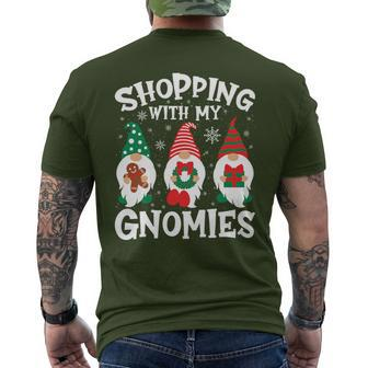 Shopping With My Gnomies Hanging Out Christmas Family Men's T-shirt Back Print | Mazezy