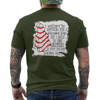 Sketchy Stuff For Some Christmas Tree Cakes Classic Men's T-shirt Back Print - Monsterry