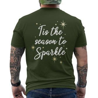 Tis The Season To Sparkle Christmas Men's T-shirt Back Print | Mazezy