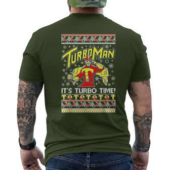 Turboman It's Turbo Time Ugly Men's T-shirt Back Print - Seseable