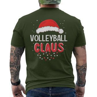 Volleyball Santa Claus Christmas Matching Costume Men's T-shirt Back Print - Monsterry AU