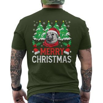 Weddell Seal Christmas Pajama Costume For Xmas Holiday Men's T-shirt Back Print | Mazezy