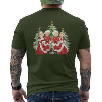 White Christmas Movie 1954 Xmas Song Holiday Pajamas Retro Men's T-shirt Back Print - Monsterry CA
