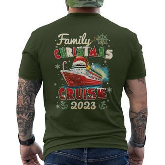 Xmas Family Christmas Cruise 2023 Merry Cruisemas Boat Trip Men's T-shirt Back Print | Mazezy
