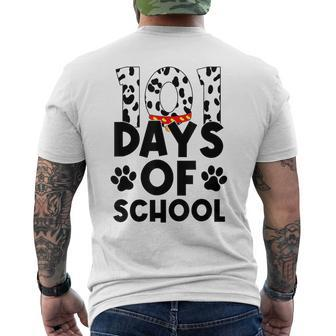 101 Days Of School Today Funny Pet Lover Dalmatian Mens Back Print T-shirt | Mazezy