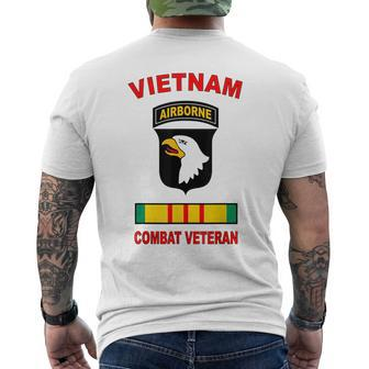 101St Airborne Division Vietnam Veteran Combat Paratrooper Men's Back Print T-shirt | Mazezy