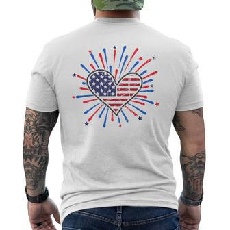 4Th Of July 2023 Patriotic American Independence-Day Usa Mens Back Print T-shirt | Mazezy