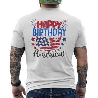 4Th Of July 2023 Patriotic Day Happy Birthday America 2023 Mens Back Print T-shirt | Mazezy