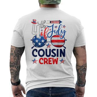 4Th Of July Cousin Crew Patriotic Cousin Matching American Mens Back Print T-shirt | Mazezy