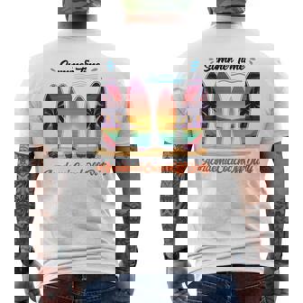 Academic Coach Off Duty Summer Time End Of School Year Men's Back Print T-shirt | Mazezy