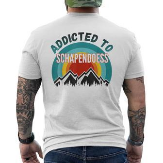 Addicted To Schapendoes Dog Lover Men's T-shirt Back Print | Mazezy