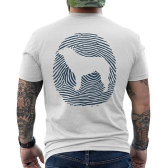Aidi Dna I Aidi Fingerprint I Aidi Dog Men's T-shirt Back Print | Mazezy