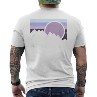 Albuquerque New Mexico Souvenir Retro Vintage Men's T-shirt Back Print | Mazezy