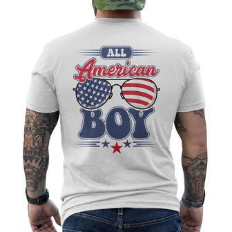 All American Boy 4Th Of July Family Matching Mens Back Print T-shirt | Mazezy
