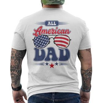 All American Dad 4Th Of July Family Matching Mens Back Print T-shirt | Mazezy UK