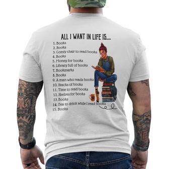 All I Want In Life Is Mens Back Print T-shirt - Monsterry