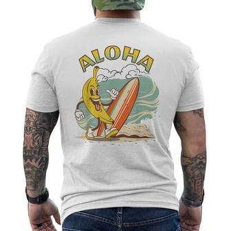 Aloha Hawaii Hawaiian Island Surf Mens Back Print T-shirt - Seseable