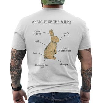 Anatomy Of The Bunny Cute Animal Love Rabbit Easter Men's T-shirt Back Print | Mazezy