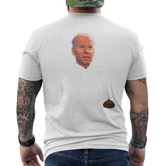 Anti Joe Biden Arrest Him Men's T-shirt Back Print | Mazezy