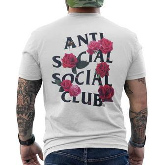 Antisocial Introvert I Hate People Antisocial Club Mens Back Print T-shirt | Mazezy