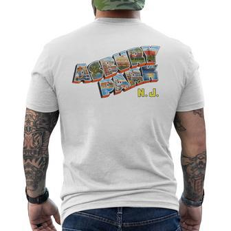 Asbury Park Nj Retro New Jersey Souvenir Men's T-shirt Back Print | Mazezy DE