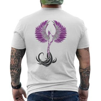Asexual Phoenix Pride Design Support Asexuality Lgbtq Mens Back Print T-shirt | Mazezy