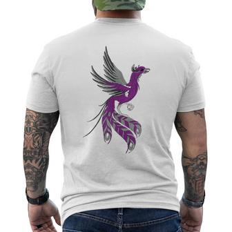 Asexual Phoenix Pride Support Asexuality Lgbtq Mens Back Print T-shirt | Mazezy