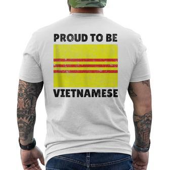 Asia Vietnamese Vietnam Viet Kieu Pride Proud Strong Love Mens Back Print T-shirt | Mazezy