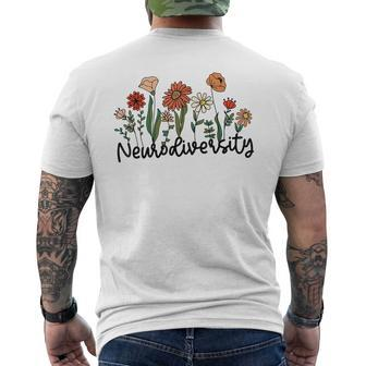 Autism Awareness Special Education Slp Rbt Neurodivergent Mens Back Print T-shirt - Seseable