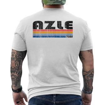 Azle Tx Hometown Pride Retro 70S 80S Style Men's T-shirt Back Print | Mazezy