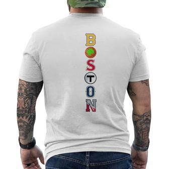 Bawston Townie Sports Team Fan Boston Mass New England Pride Men's T-shirt Back Print | Mazezy UK