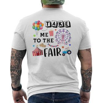 Boys Take Me To The Fair Toddler Men's T-shirt Back Print - Monsterry CA