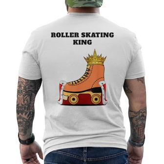 Boys Roller Skating King | Roller Skating Mens Back Print T-shirt - Thegiftio UK
