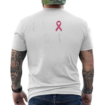Breast Cancer Awareness Pink For Support Squad Men's T-shirt Back Print - Monsterry