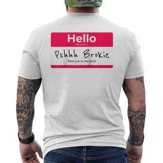 Brokies Not Allowed For Successful Entrepreneurs Funny Charm Mens Back Print T-shirt - Thegiftio UK