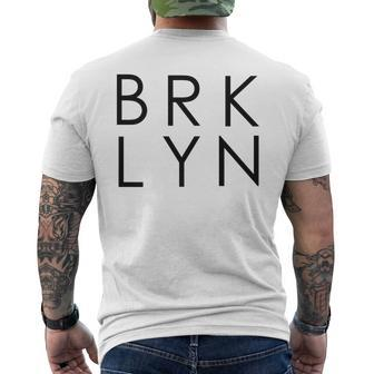 Brooklyn Brklyn Cool New York T Men's T-shirt Back Print | Mazezy