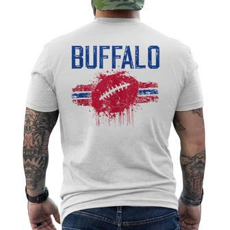Buffalo Fan Retro Vintage Men's T-shirt Back Print - Monsterry CA