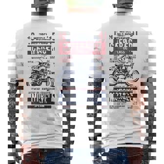 Cafe Racer Apparel Retro Motorcycle Clothing Biker Men's Back Print T-shirt | Mazezy