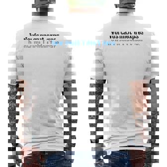Words Cannot Express How Much I Dont Care Men's Back Print T-shirt | Mazezy