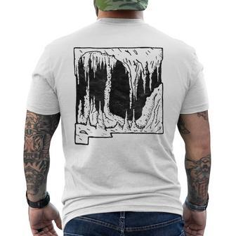 Carlsbad Caverns National Park New Mexico Cave Retro Men's T-shirt Back Print | Mazezy AU