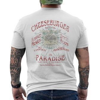 Cheeseburger In Paradise Men's T-shirt Back Print - Monsterry UK