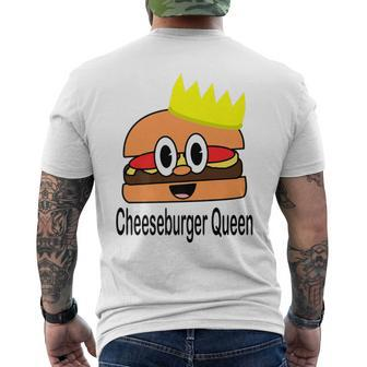 Cheeseburger Queen Men's T-shirt Back Print | Mazezy