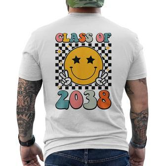 Class Of 2038 Grow With Me Back To School Retro Smile Face Men's T-shirt Back Print - Monsterry DE